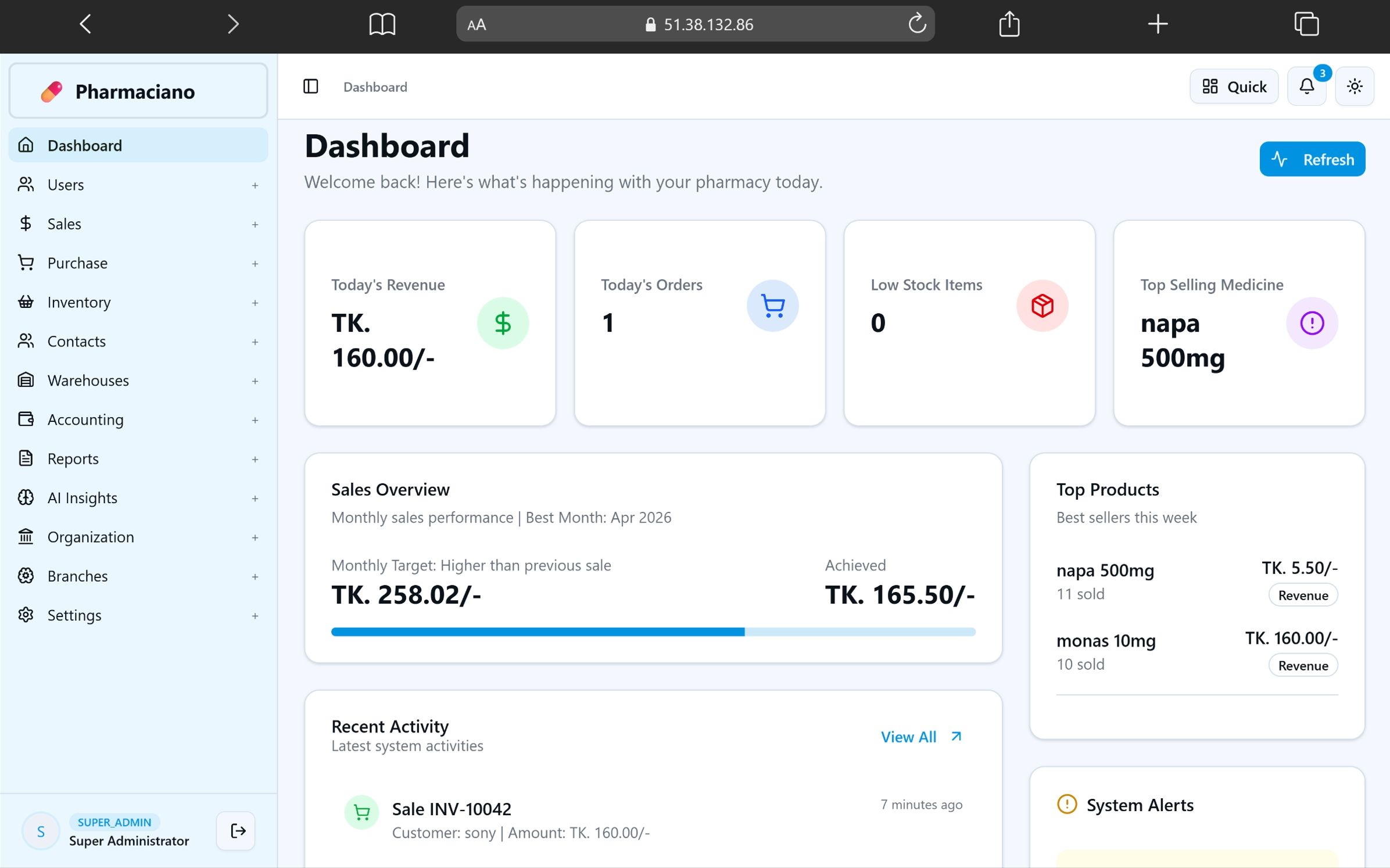 Building Pharmaciano-ERP: A Multi-Vendor Pharmacy ERP with AI-Based Forecasting